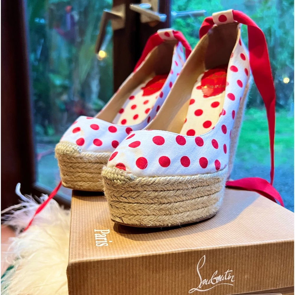 Christian Louboutin limited edition Espadrilles. Never worn.